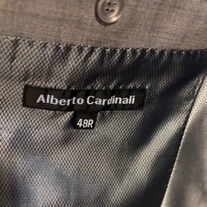 Alberto Cardinali Gray Men's Suit Jacket - 48R